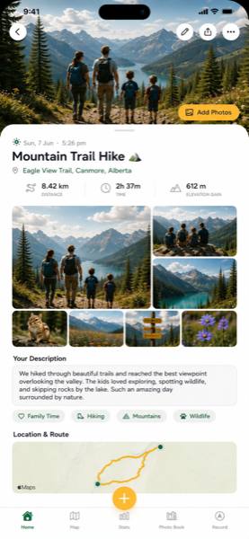 vildkêp app — adventure detail
